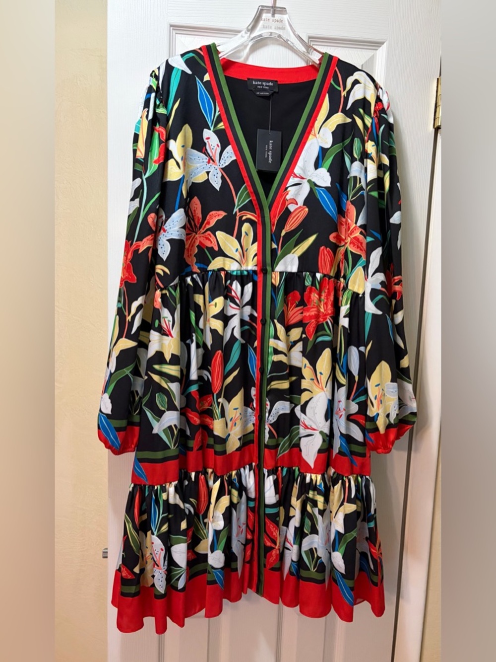 Kate Spade Summer Lilies Twill Dress